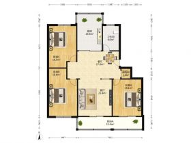 天山花苑 3室2厅2卫 132m&sup2;