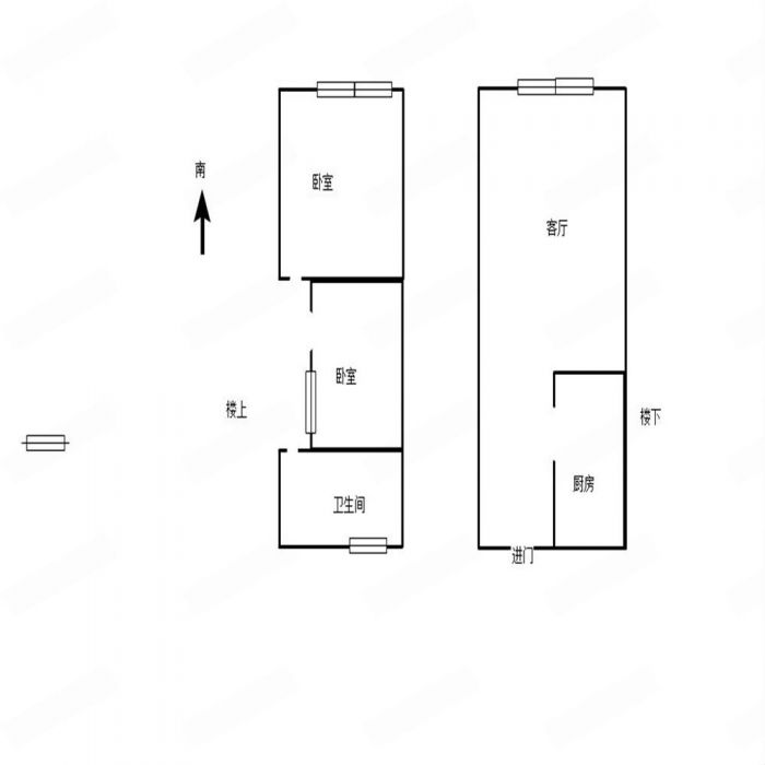 四季食品城 2室1厅1卫 58m&sup2;