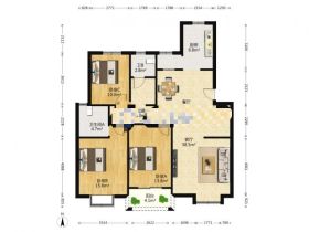 长航地中海花园 4室3厅2卫 184m&sup2;