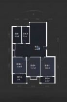 南方公寓 3室2厅2卫 143.59m&sup2;