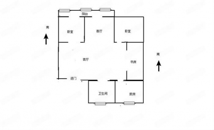 怡安花苑 3室2厅1卫 125m&sup2;