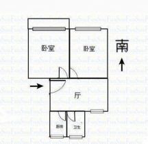 民主新村 2室1厅1卫 67m&sup2;