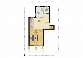 光明南村 2室1厅1卫 49.34m&sup2;