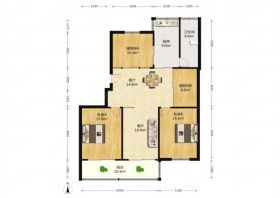 怡园北村 3室2厅1卫 126m&sup2;