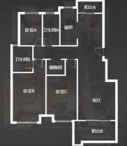 滨江丽都桥语 3室2厅2卫 136.6m&sup2;