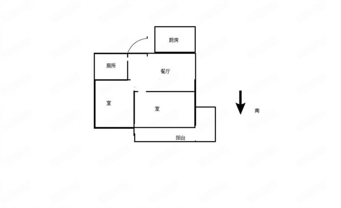 新桥北村 2室1厅1卫 59.98m&sup2;
