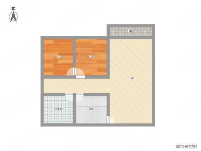 景华城 2室2厅1卫 99m&sup2;