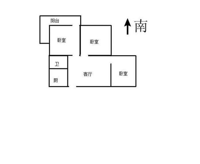 易家桥新村 3室1厅1卫 79.6m&sup2;