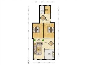 城南新村(崇川区) 2室1厅1卫 59.25m&sup2;