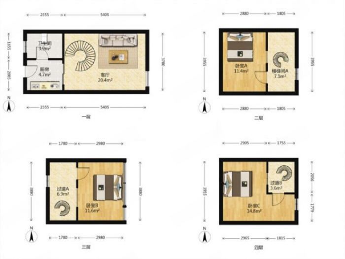 太阳鑫城 1室1厅1卫 40m&sup2;