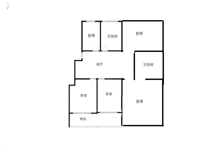 景河苑 5室厅1卫 145m&sup2;