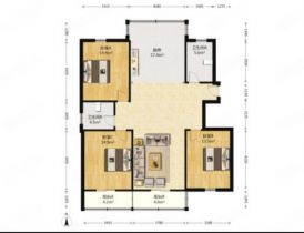 新开苑 3室2厅2卫 144.5m&sup2;
