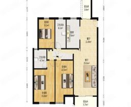景瑞御府 3室2厅2卫 125m&sup2;