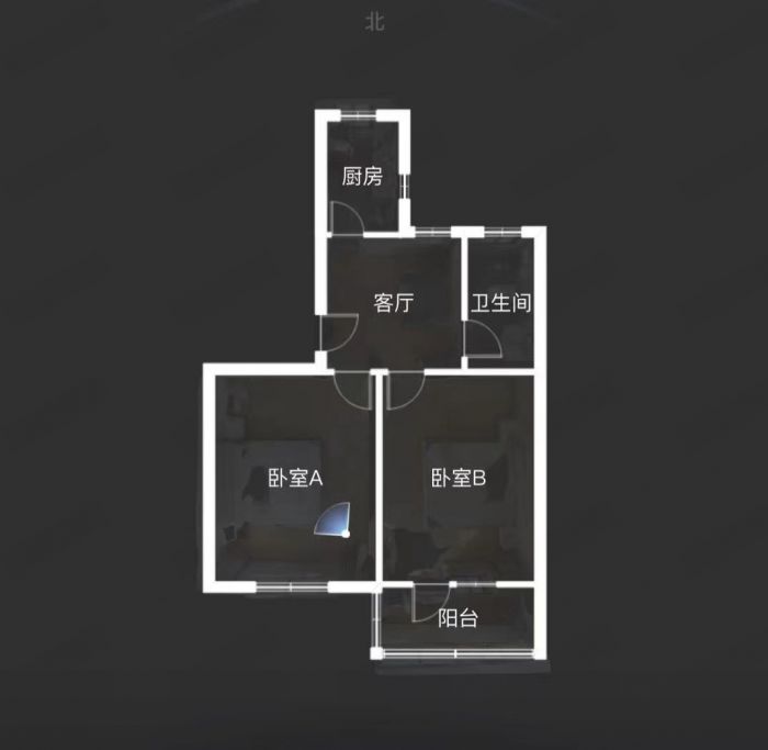 越江新村 2室1厅1卫 61m&sup2;