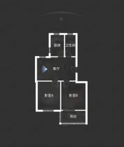 南川园 2室1厅1卫 70m&sup2;