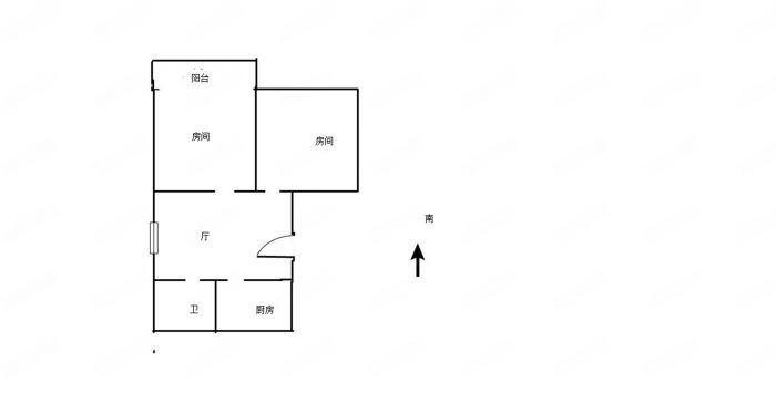 易家桥新村 2室1厅1卫 60m&sup2;