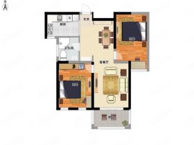 帝奥世伦名郡 2室2厅1卫 93.00m&sup2;