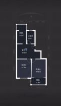 星辰花园 2室2厅1卫 74m&sup2;