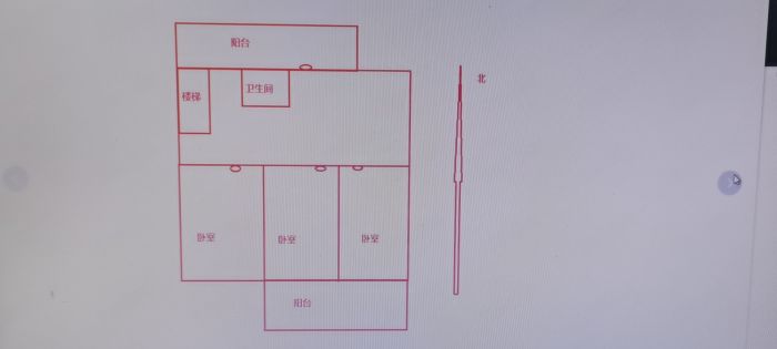 郭里园 3室2厅1卫 132m&sup2;