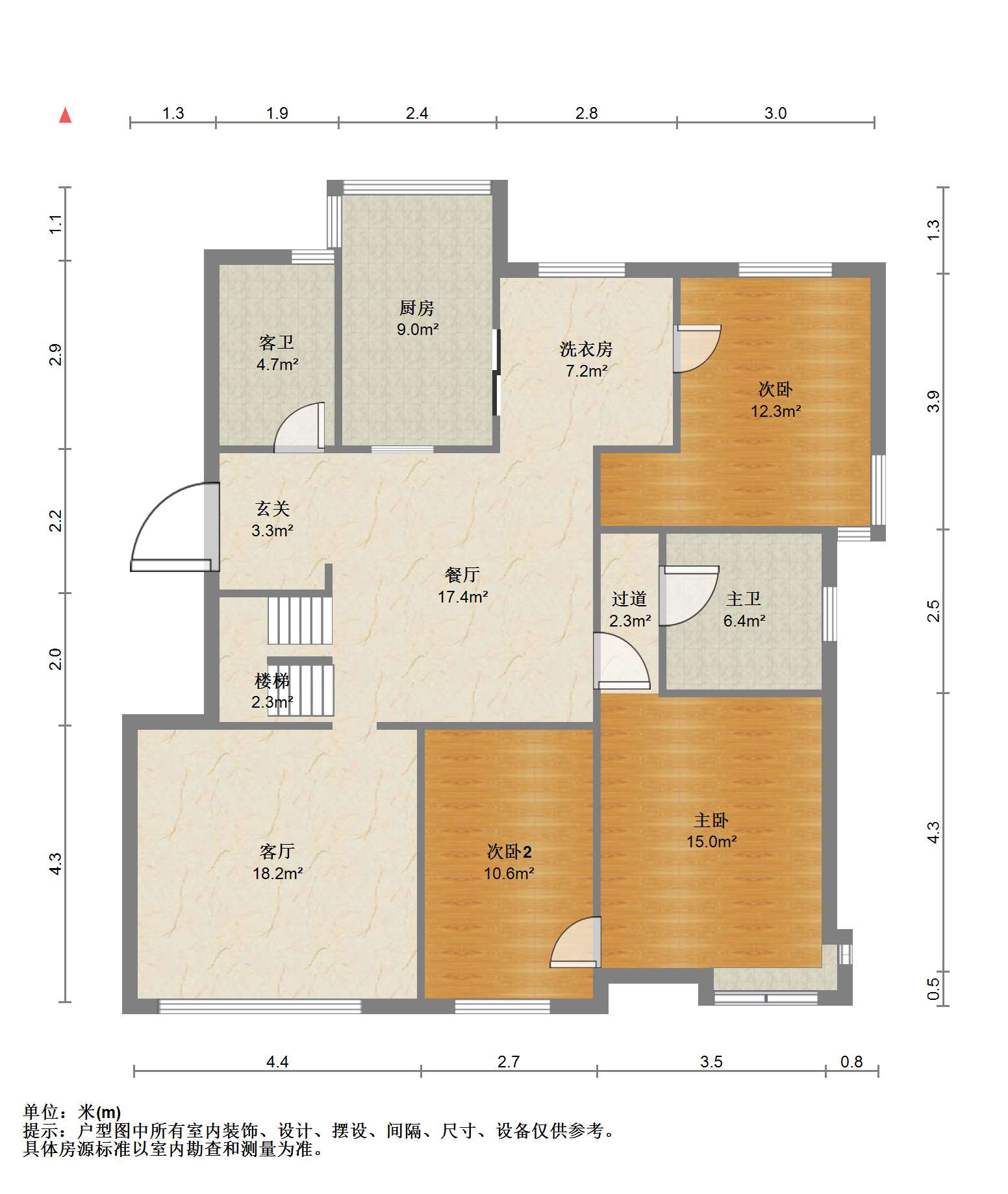 天安花园 8室2厅4卫 239.18m&sup2;