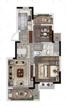 丽景湾 2室2厅1卫 75m&sup2;