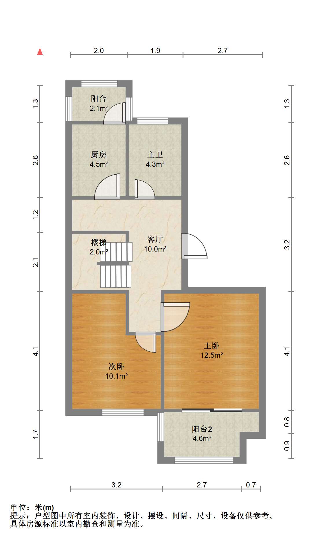 山芝庄新苑 3室1厅1卫 70.36m&sup2;