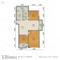 万濠星城 3室2厅1卫 121m&sup2;