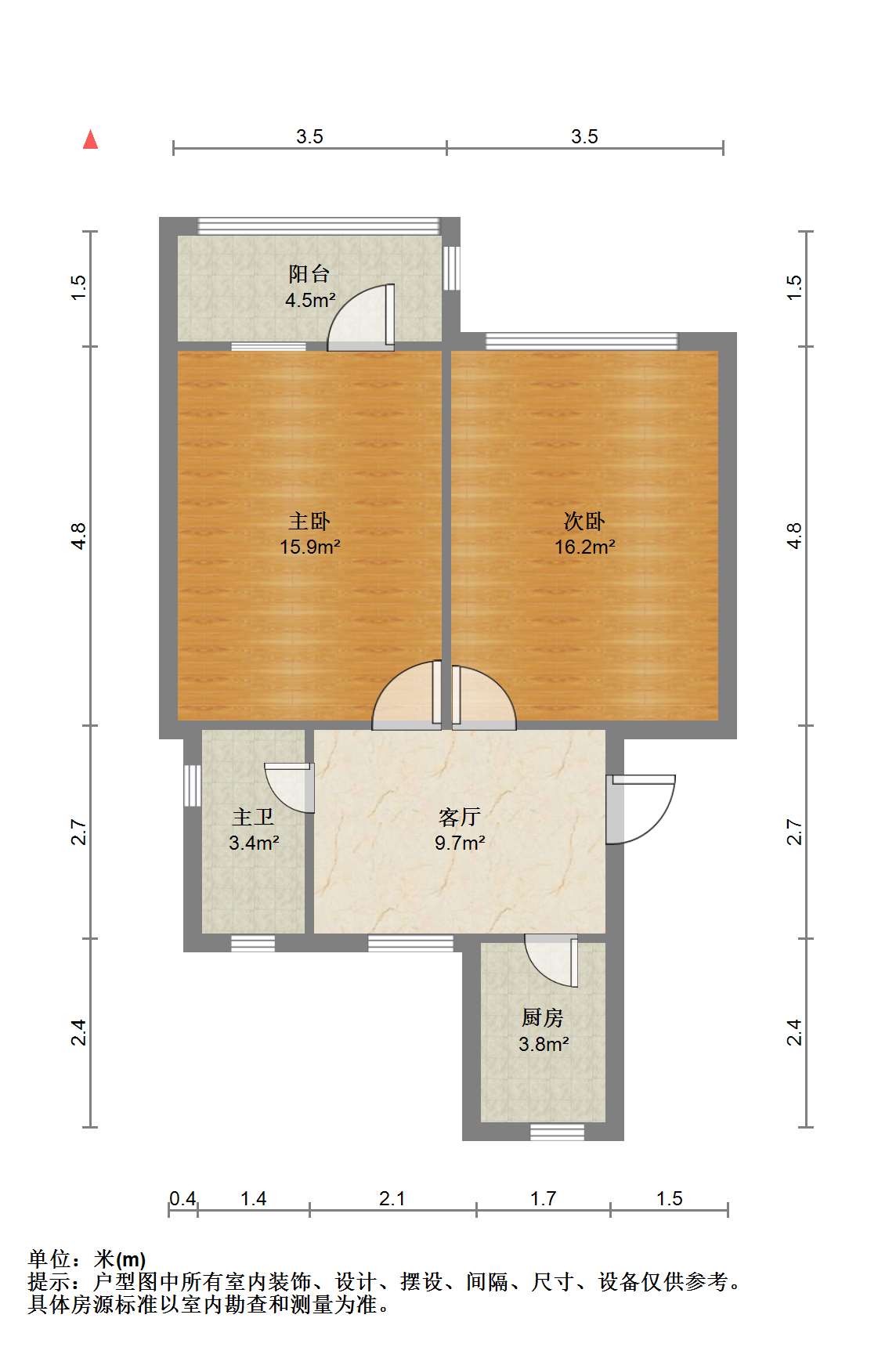 易家桥新村 2室1厅1卫 65.6m&sup2;