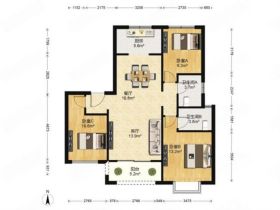 中南熙悦(南通经济技术开发区) 3室2厅2卫 120m&sup2;