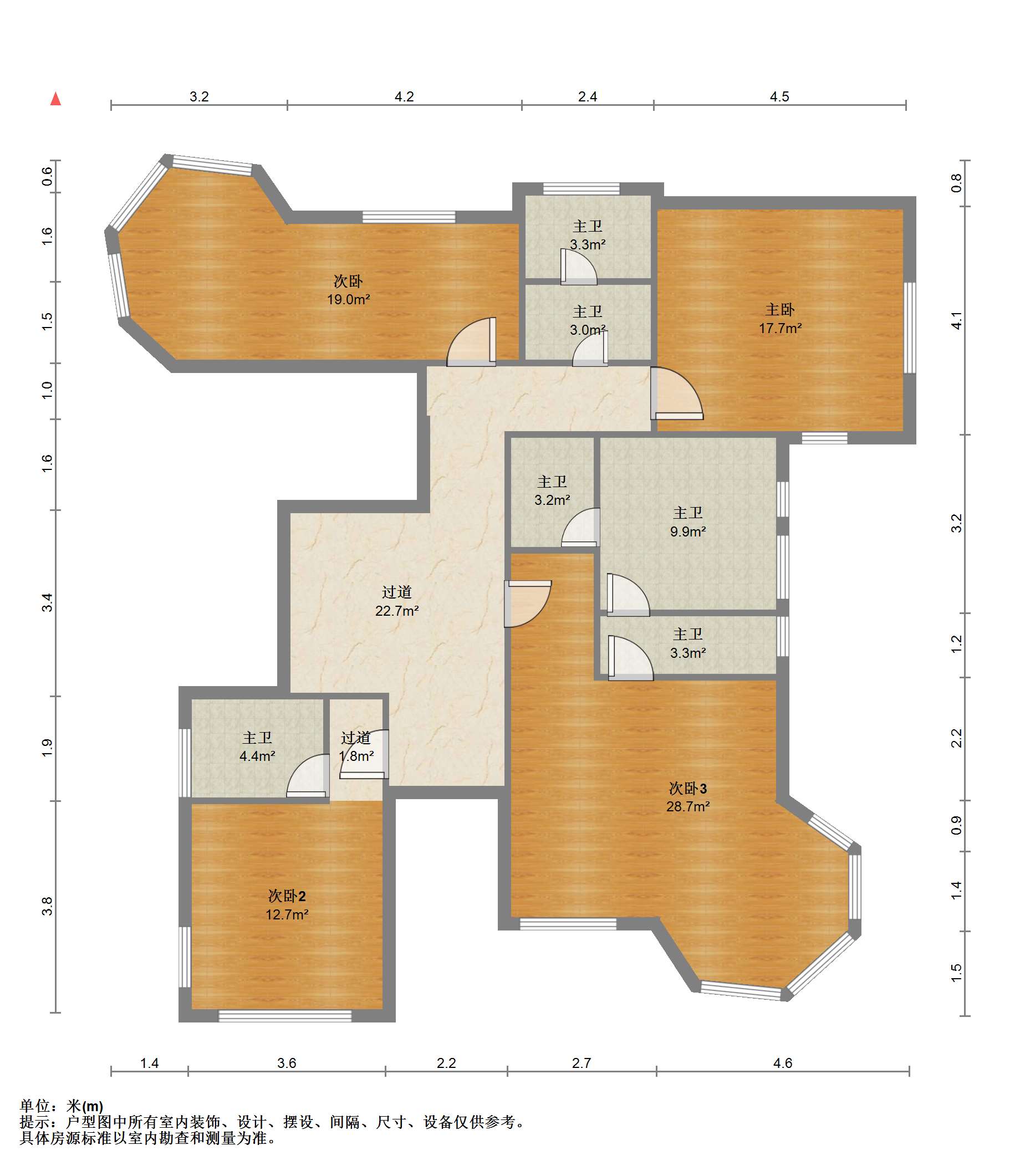 天安花园 6室2厅4卫 400.00m&sup2;
