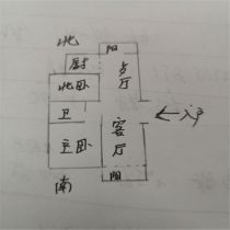 银洲&middot;皇家花园 2室2厅1卫 111.00m&sup2;