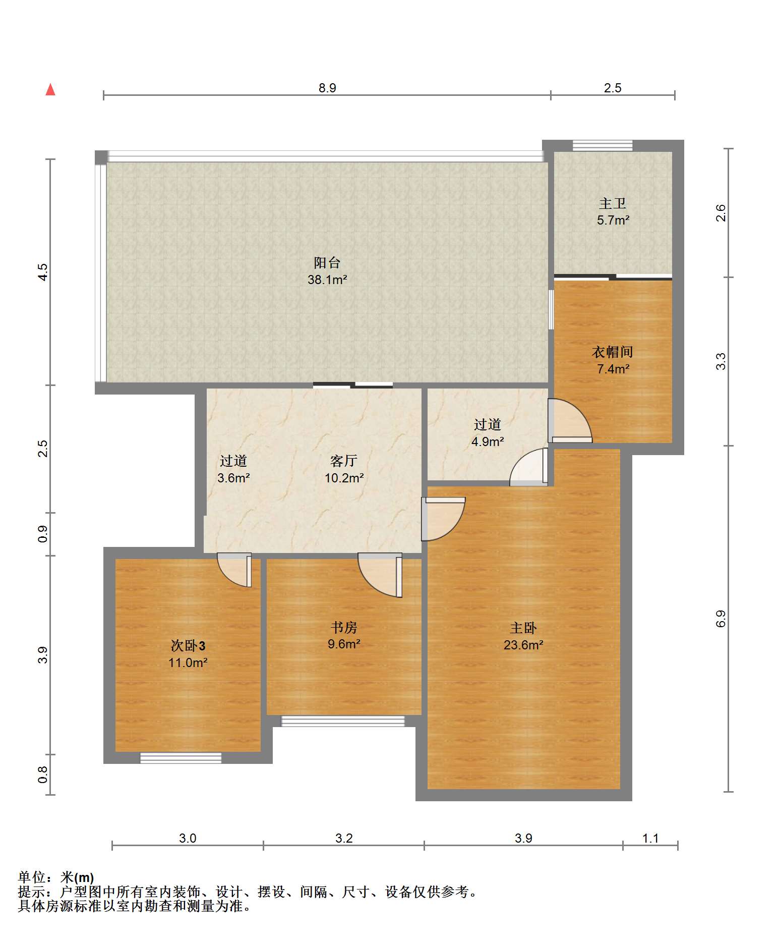 金龙花苑 6室3厅2卫 220.21m&sup2;