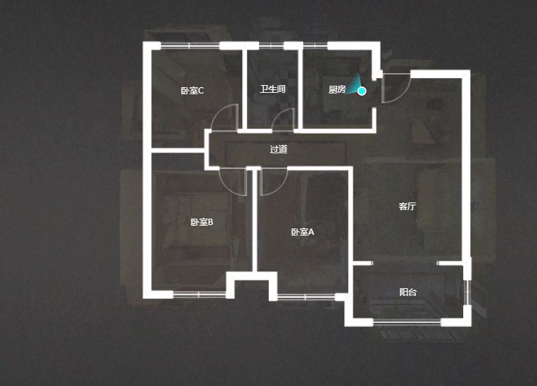 新城香溢紫郡 2室1厅1卫 89m&sup2;