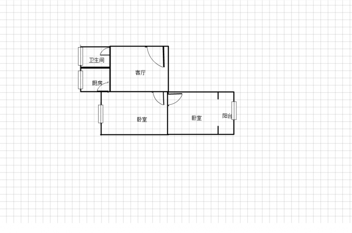 北街新村 1室1厅1卫 62m&sup2;