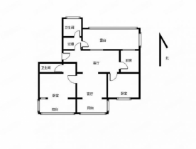 小石桥花苑 3室2厅1卫 110m&sup2;