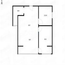 中南世纪城南区 2室1厅1卫 83.84m&sup2;
