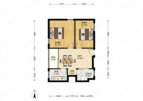华能大厦 2室1厅1卫 71.00m&sup2;