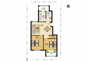 新城新苑 2室1厅1卫 82.30m&sup2;