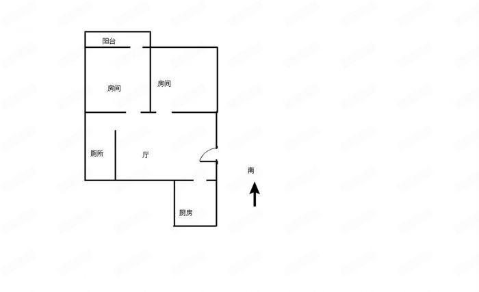 易家桥新村 2室1厅1卫 60m&sup2;