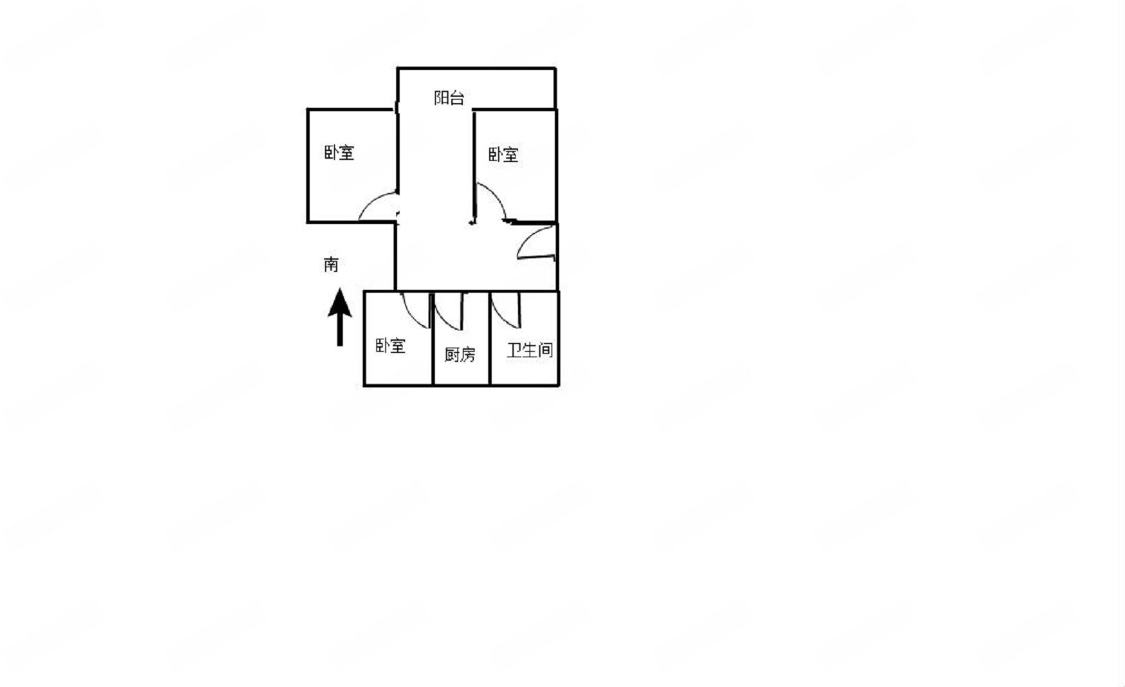 易家桥新村 2室1厅1卫 61m&sup2;