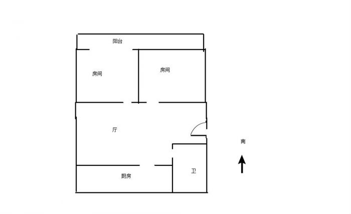 城南东苑 2室2厅1卫 90m&sup2;