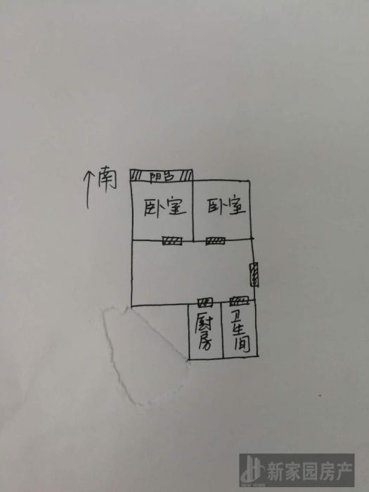 万象北园 2室2厅1卫 64m&sup2;