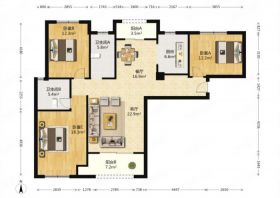 星光耀广场 3室2厅2卫 117.68m&sup2;