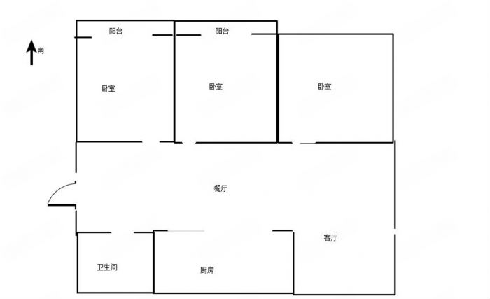和丰北城锦居 4室1厅1卫 137m&sup2;