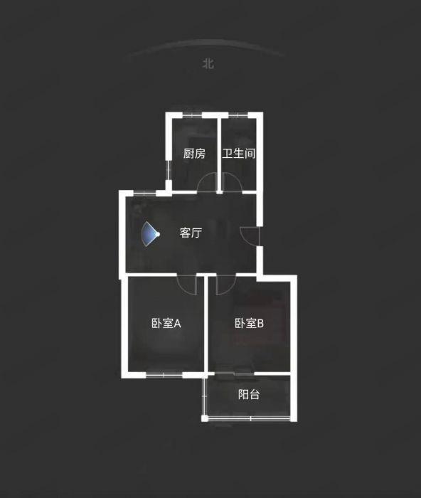 南川园 2室1厅1卫 70m&sup2;