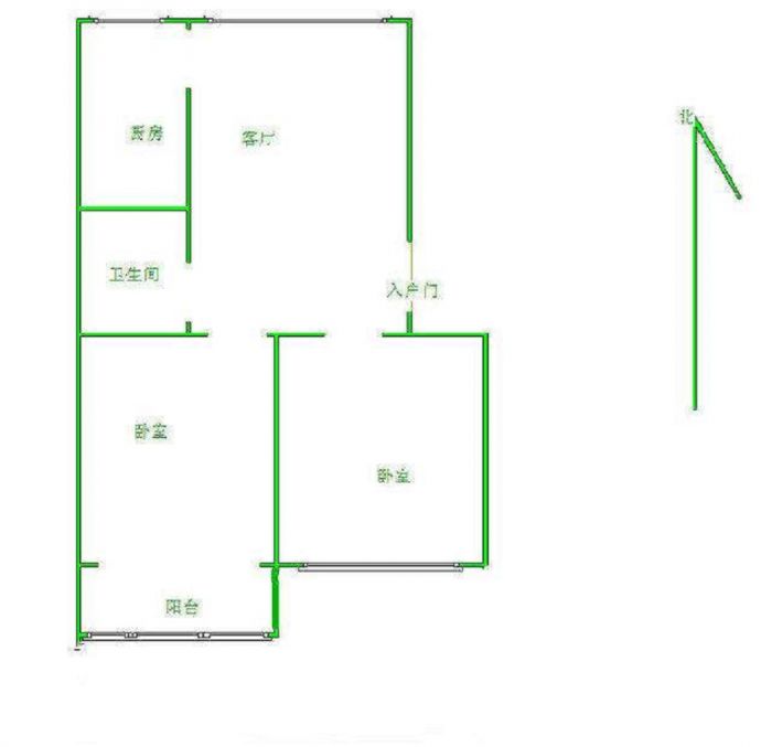 林肯公园 3室1厅1卫 95m&sup2;