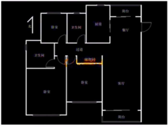 恒大御澜庭 3室2厅2卫 120m&sup2;