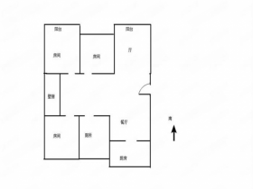 紫东花苑 3室2厅1卫 138m&sup2;