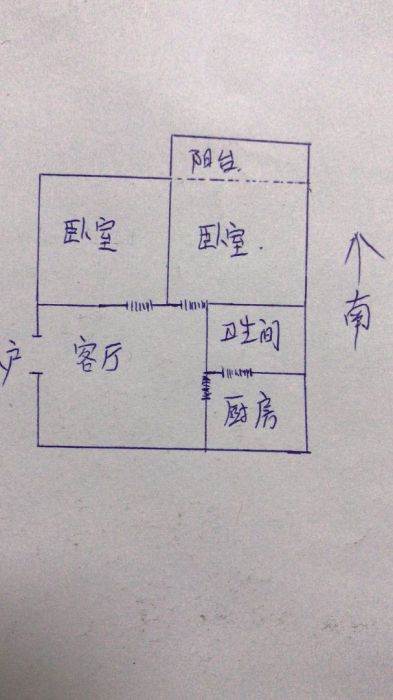 外滩小区 2室1厅1卫 77m&sup2;