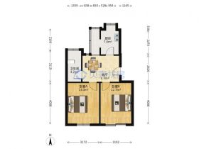华威园 2室1厅1卫 68m&sup2;